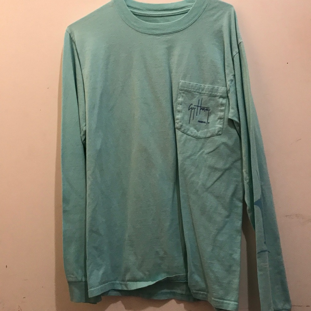 GUY HARVEY BLUE LONG SLEEVE SHIRT